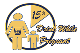 15 percent of women who are pregnant binge drink
