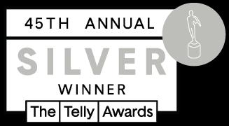 45th Annual Telly Awards Silver Badge Winner