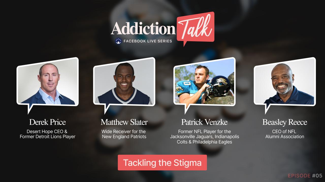 Addiction Talk Episode 5: Past &#038; Present NFL Players (Matthew Slater, Patrick Venzke, Beasley Reece, Derek Price)